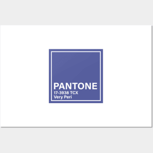 pantone 17-3938 TCX Very Peri, year 2022 Posters and Art